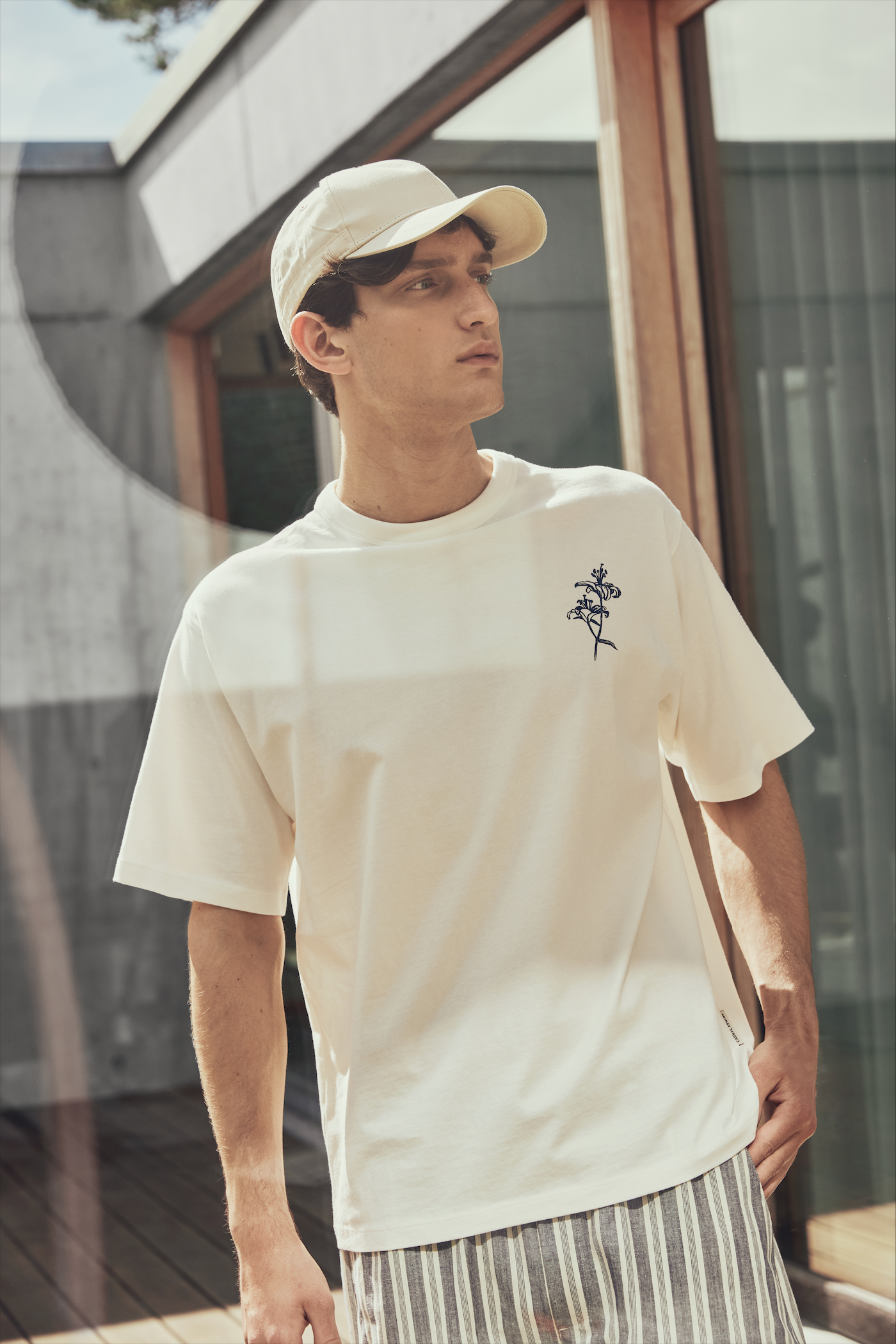 T-shirt motif floral Casual Friday