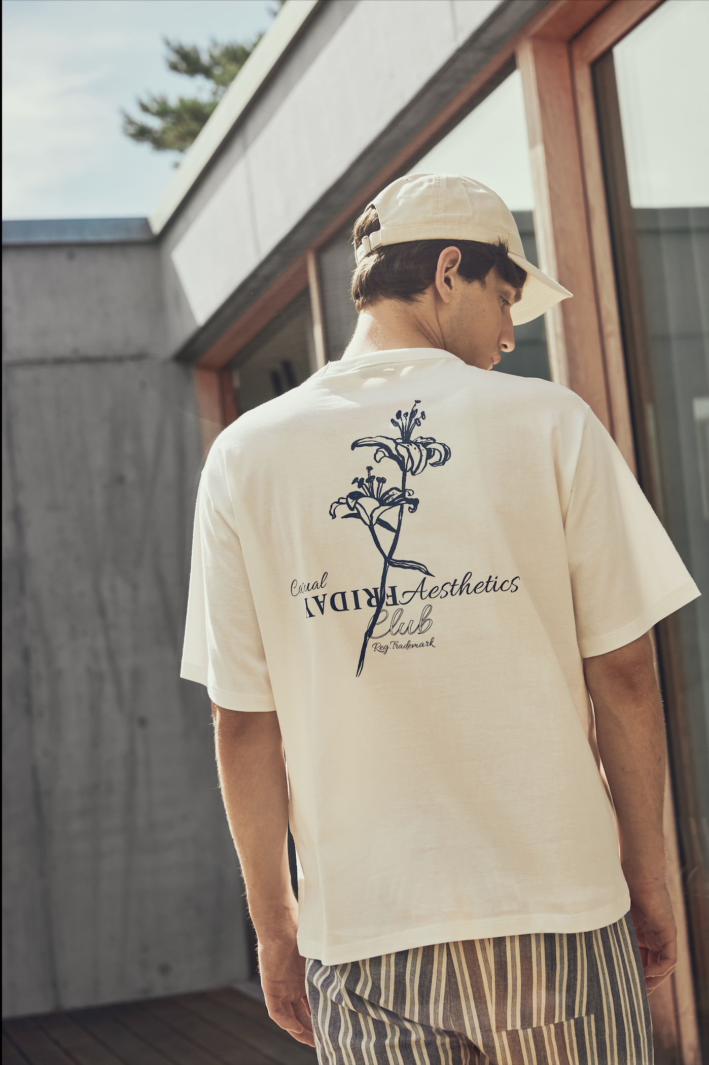 T-shirt motif floral Casual Friday