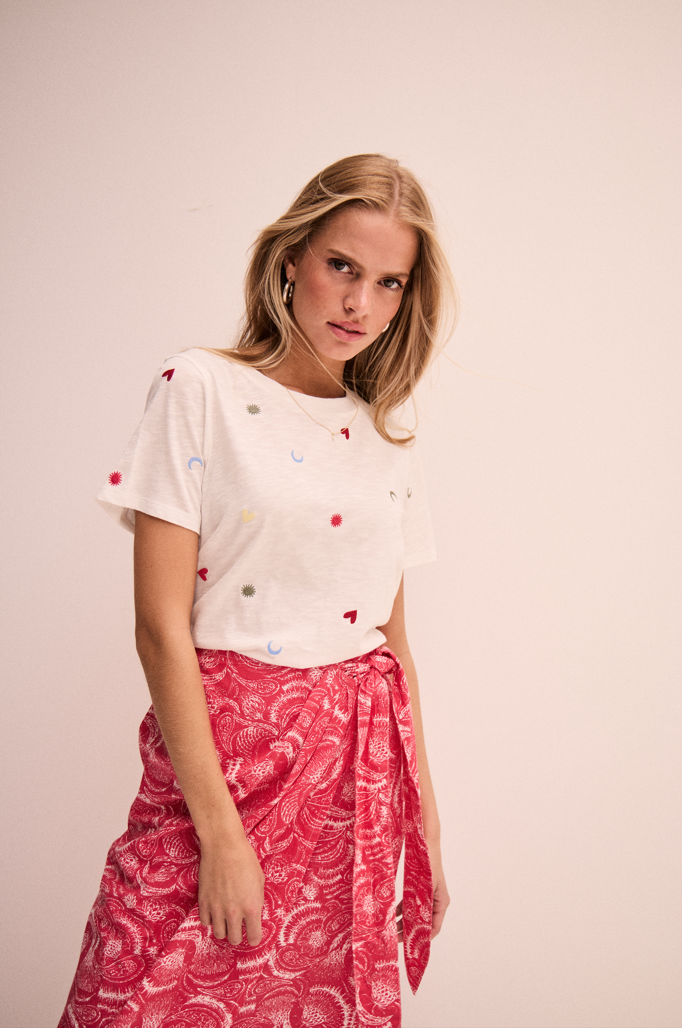 T-shirt petites broderies ICHI