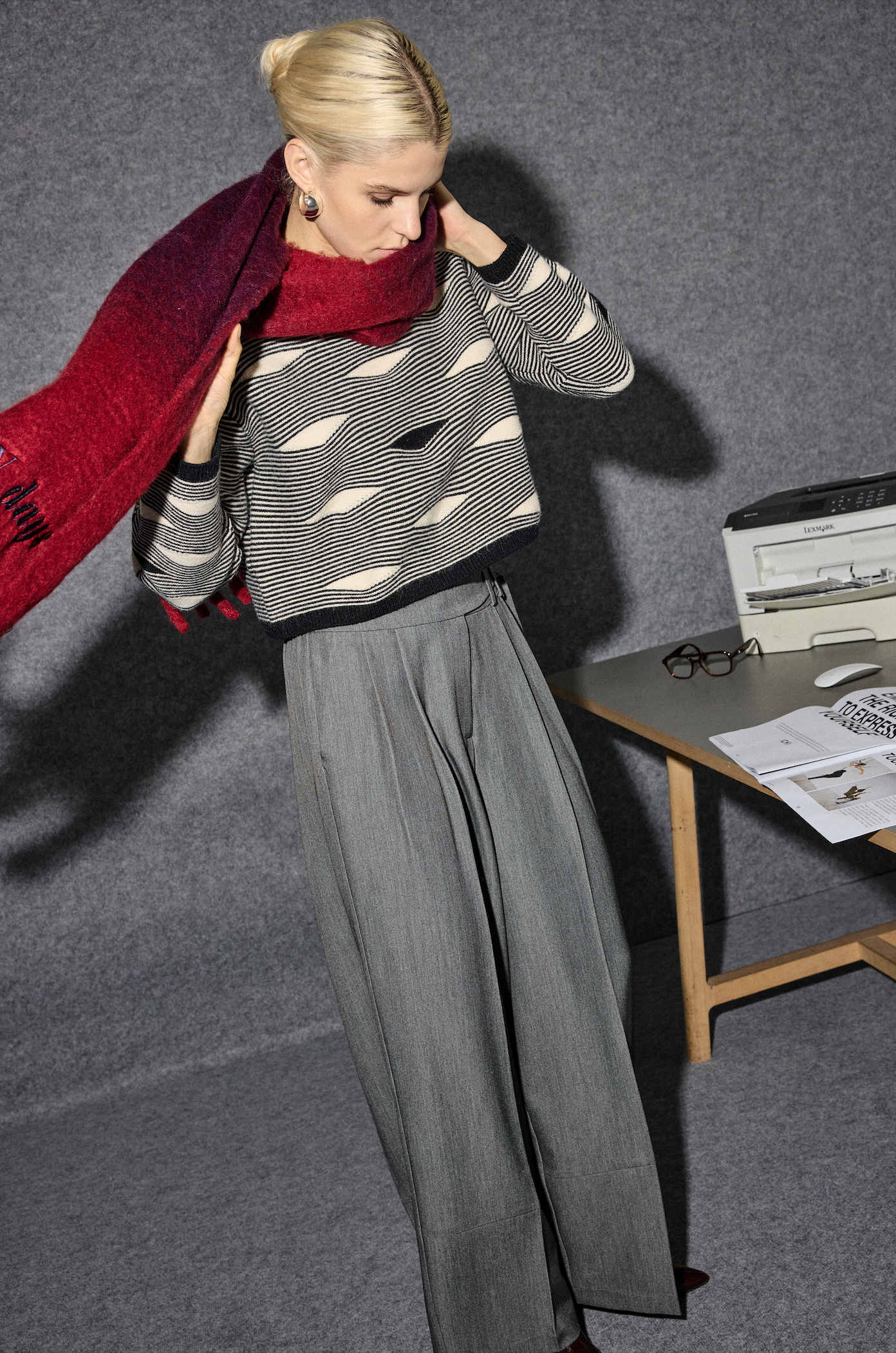 Pull crop épaulette ICHI