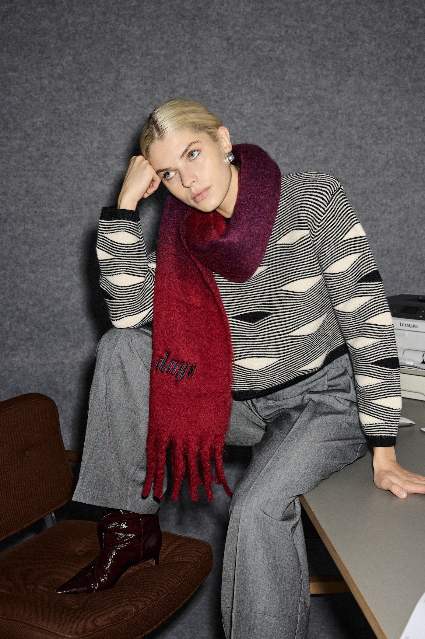 Pantalon large ceinture ICHI