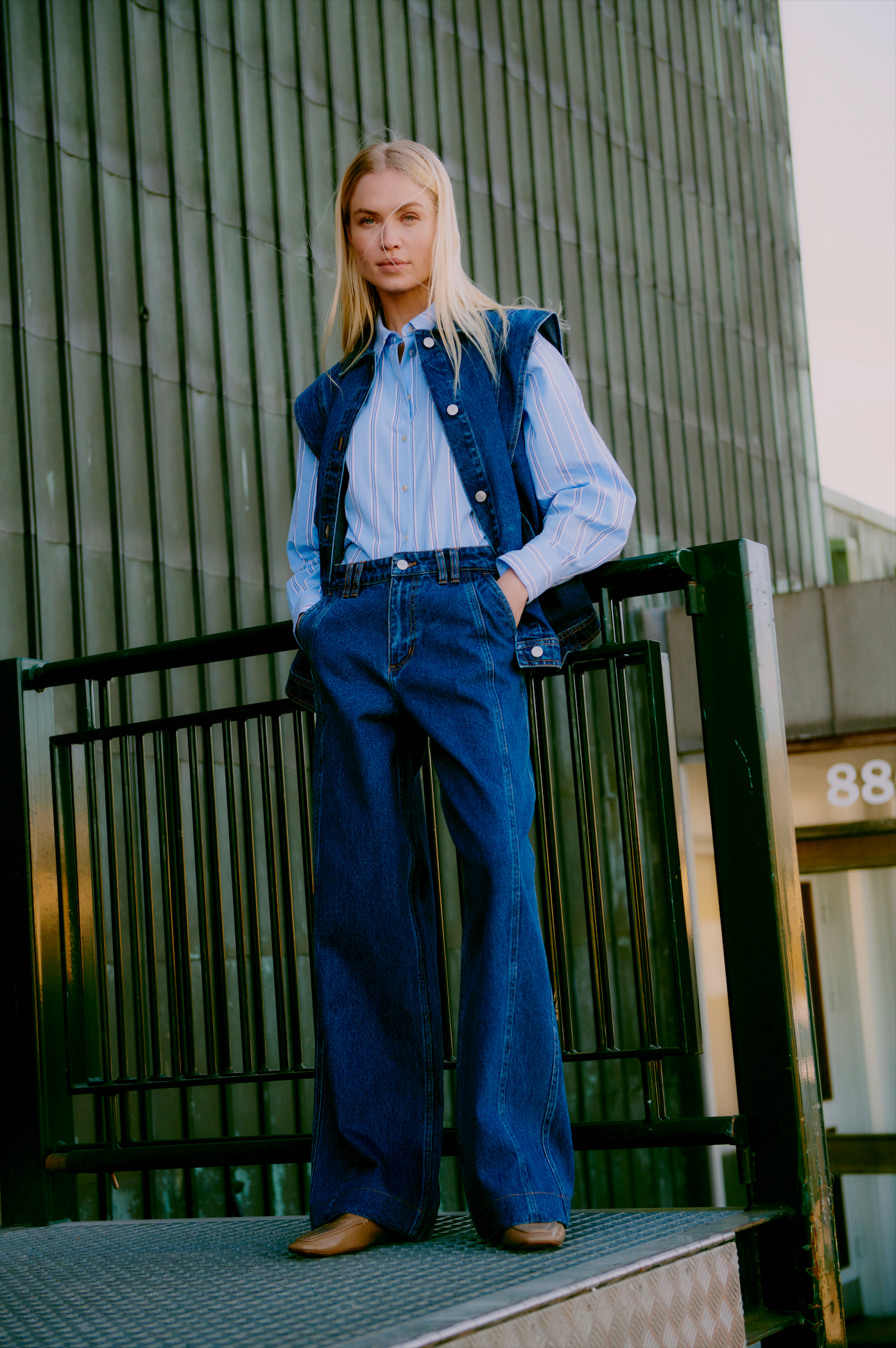 Veste sans manche jean B.Young