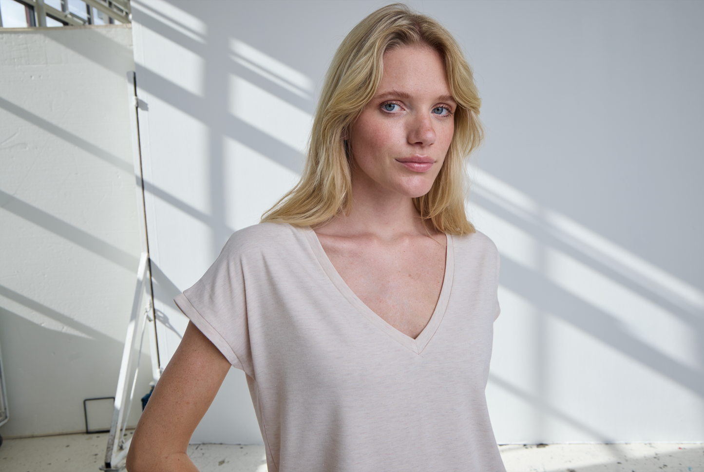 T-shirt détail fil brillant ICHI