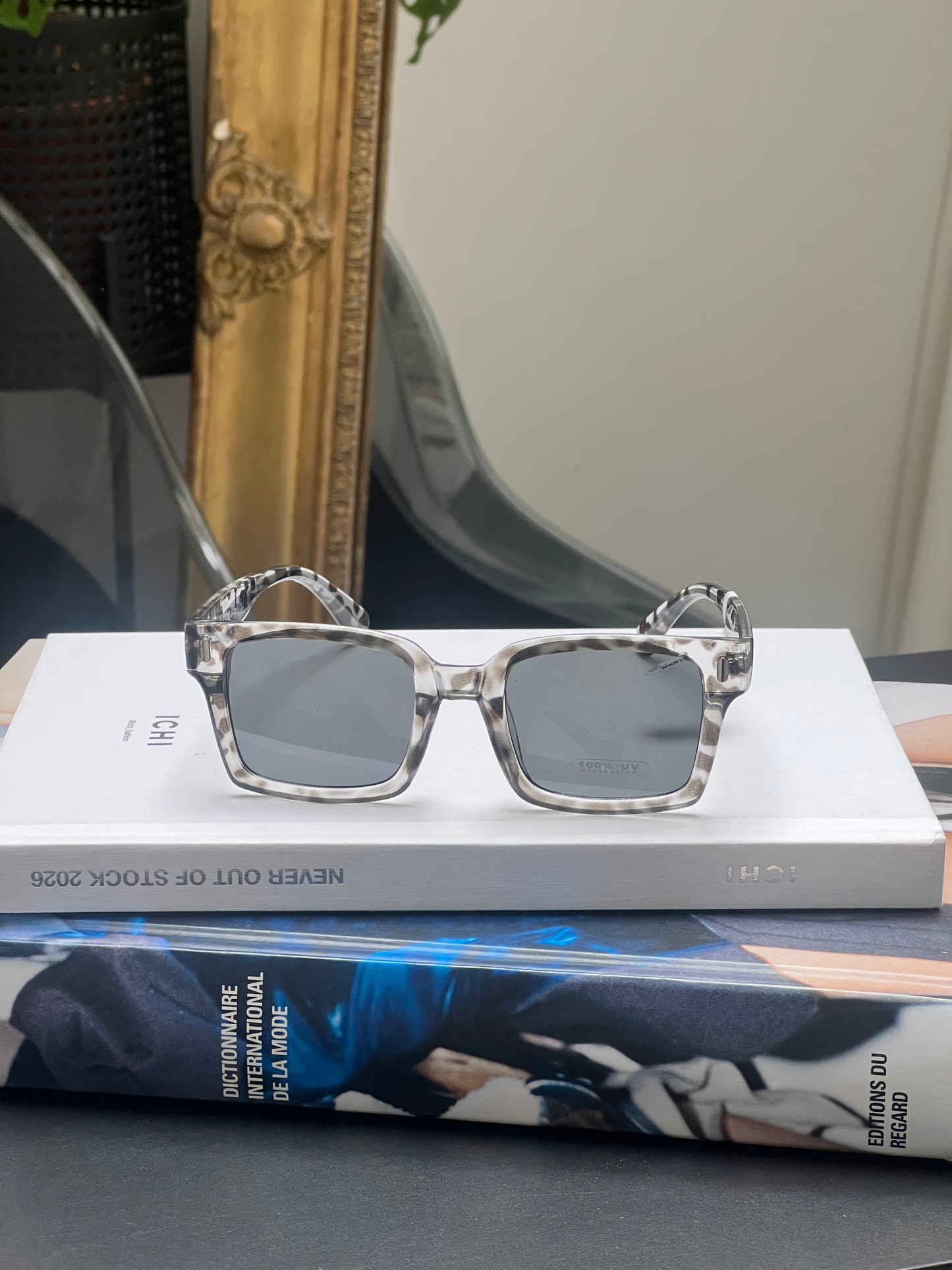 Lunettes rectangle écaille mixte