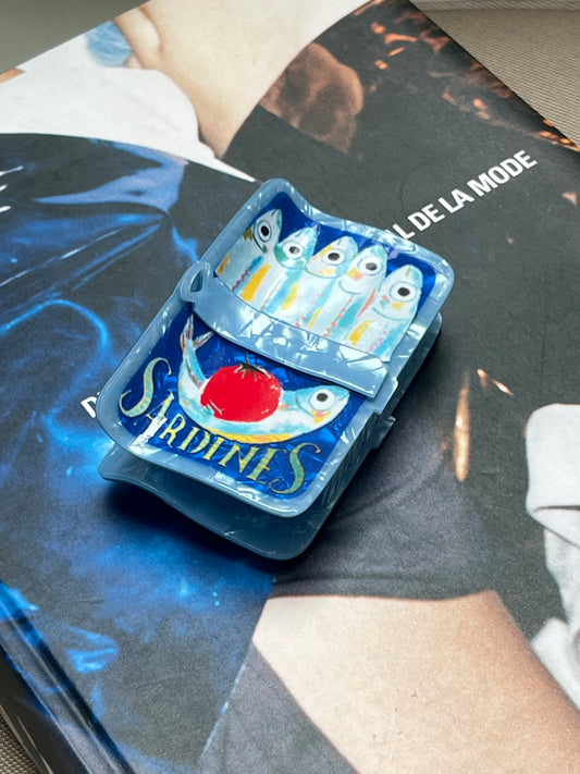 Pince à cheveux - Boite de sardines